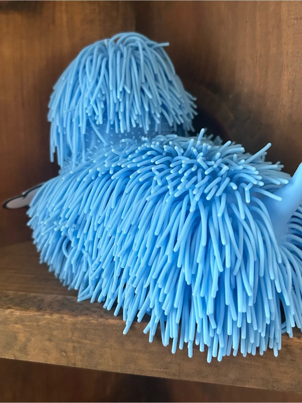 Puffer Friendz Blue Shaggy Dog Squishy Toy PPNC Pufferoo Pets Fidget Sensory New